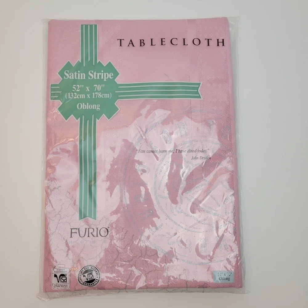 Pink tablecloth oblong